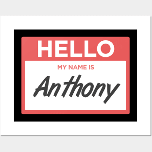 Anthony | Funny Name Tag Posters and Art